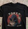 Godzilla Eating Ramen T-Shirt Cute Kaiju Tokyo Japan Retro Style Funny Japanese Monster Tee
