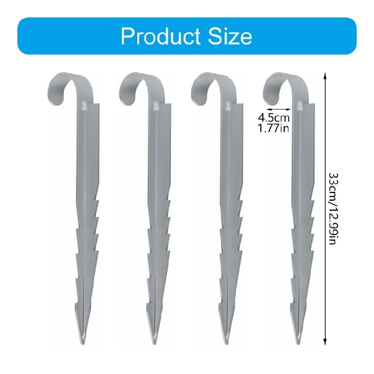 4Pcs Garden Landscape Anchoring Stakes Trampoline Anchors Metal Tent Trampoline Ground Stake For Swing Yard Enduring