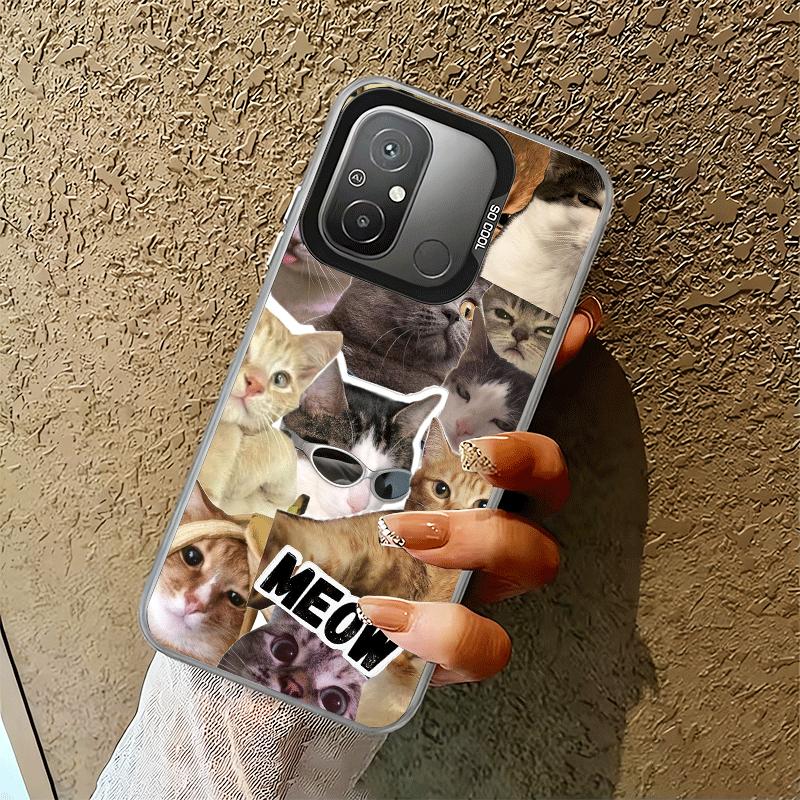 Crying Cats Combine Memes Shockproof Phone Case for Xiaomi Poco X7 X6 X5 X3 Pro F7 Ultra M8 Redmi 15C 15 14C 13C 12C 10C 13 12 1