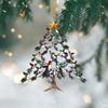 Sun-Catcher Hummingbird Ornament Dual-Sided Acrylic Garden Decor with Prismatic Effects Christmas Tree Hanging Accessory