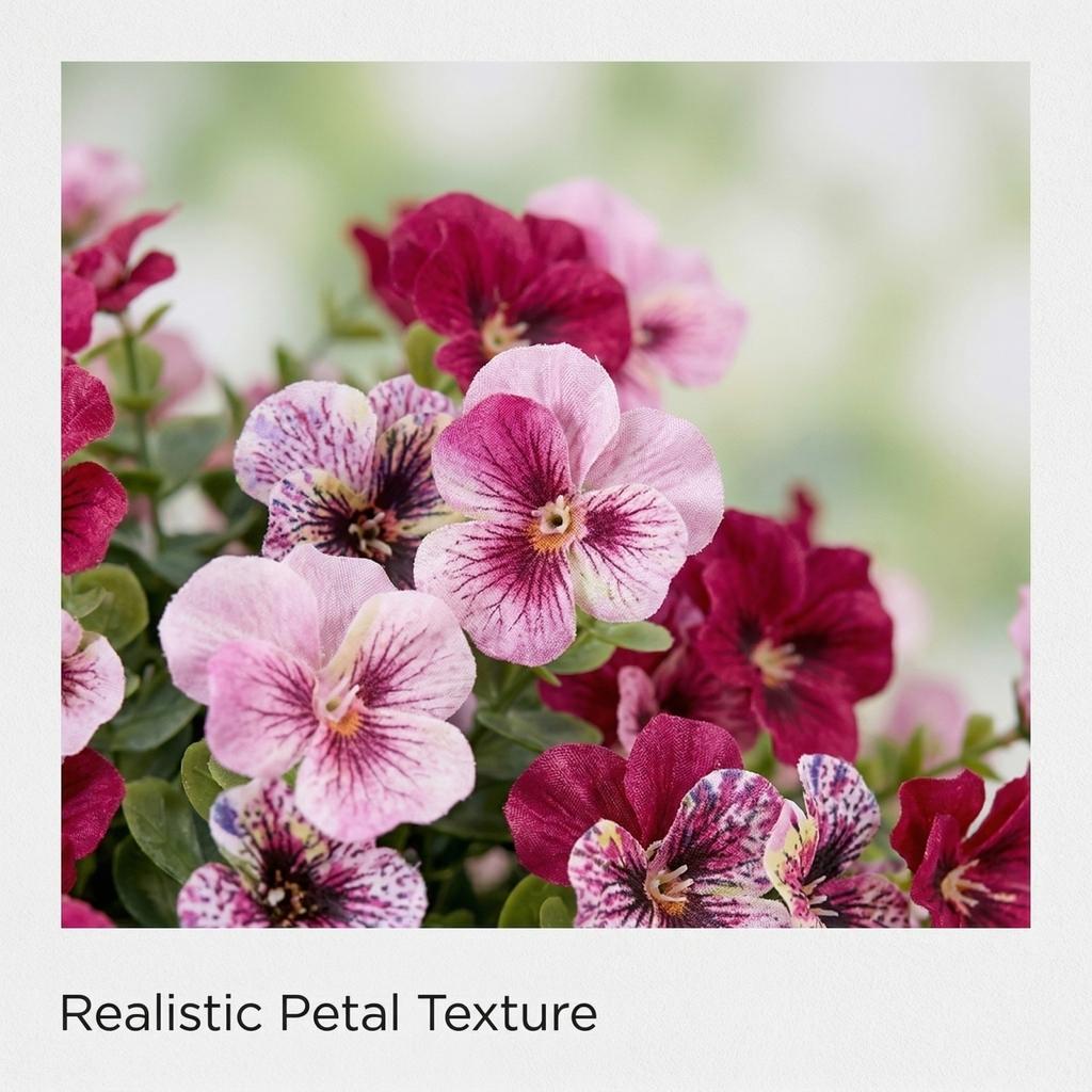 Simulated  Purple  Pansy Ground Plug, Ground Plug