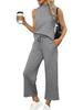 2025 Summer Women's Cross-Border Suit: Vest Top & Wide-Leg Cropped Pants