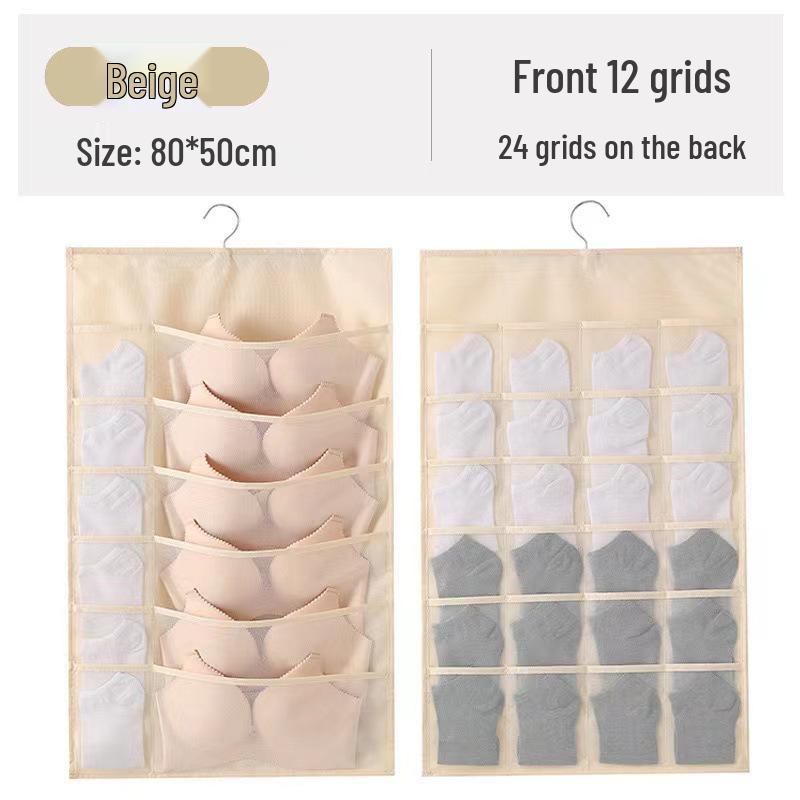 Double-Sided Hanging Bra & Underwear Organizer