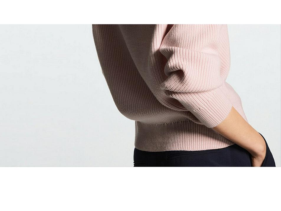 Women's Half-Zip Stand-Up Collar Sweater - Soft, Loose, Lazy Style Knit for Autumn & Winter