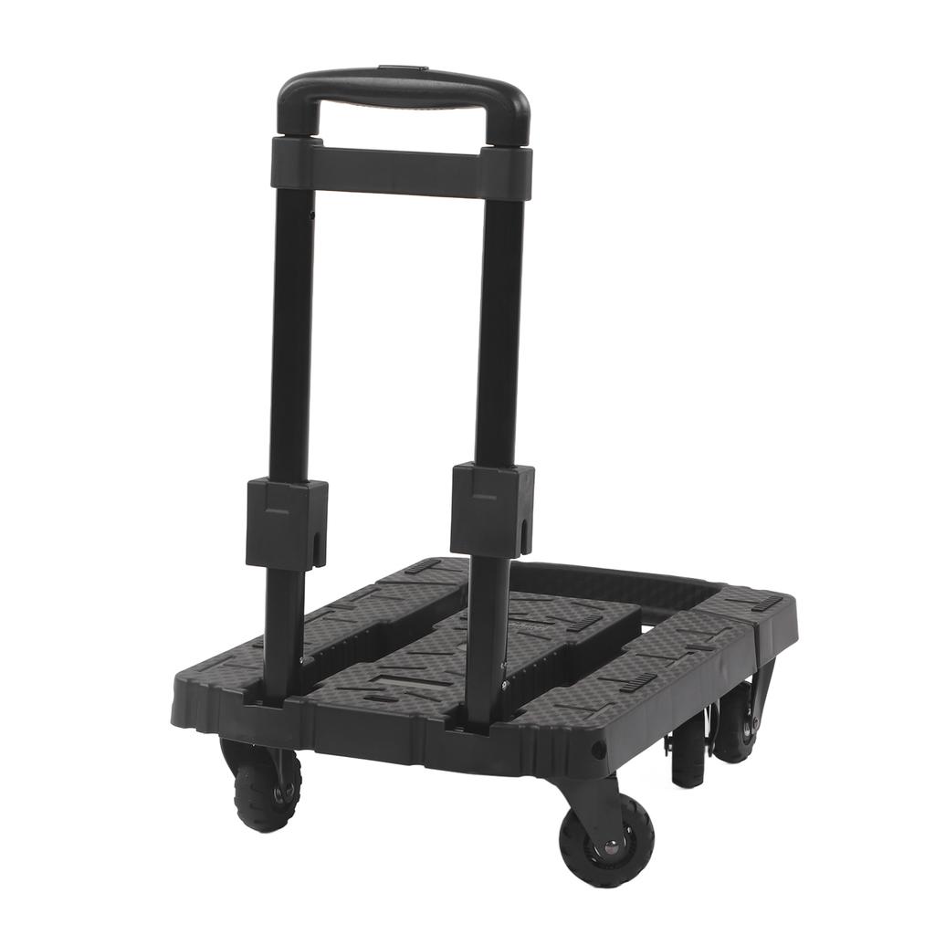 Folding Hand Truck 440lbs Heavy Duty Dolly Cart with 4 360 Degrees  Rotating Wheels for Airport Travel