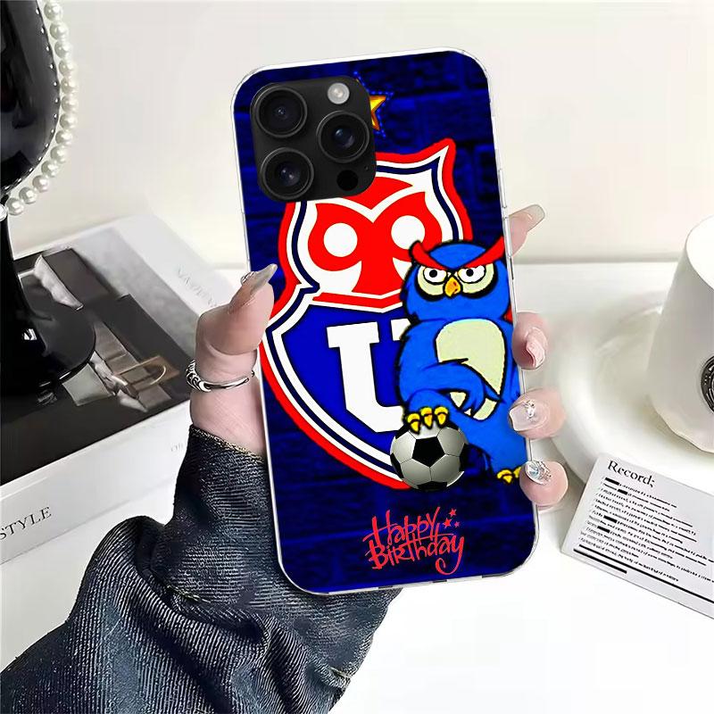 De Chile U-University Logo For iPhone 17 Air 16 15 14 Plus 13 Mini 12 11 Pro Max Phone Case 16E 7 Print 8 SE Fundas Cover Soft C