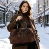 Herfst Winter Dames Koe Echt Leer Tote Bag suède Forenzen Koeienhuid Handtassen Grote Capaciteit Designer Luxe fluwelen Tassen