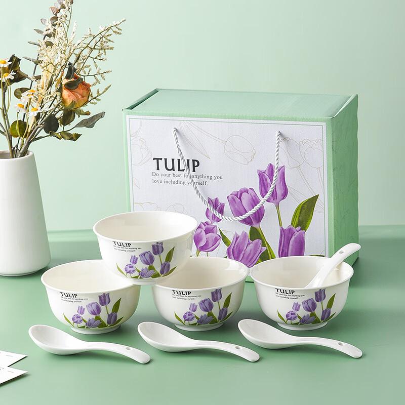 Керамический столовый набор Jinmingli Tulip 20-Set Dinnerware Gift Box