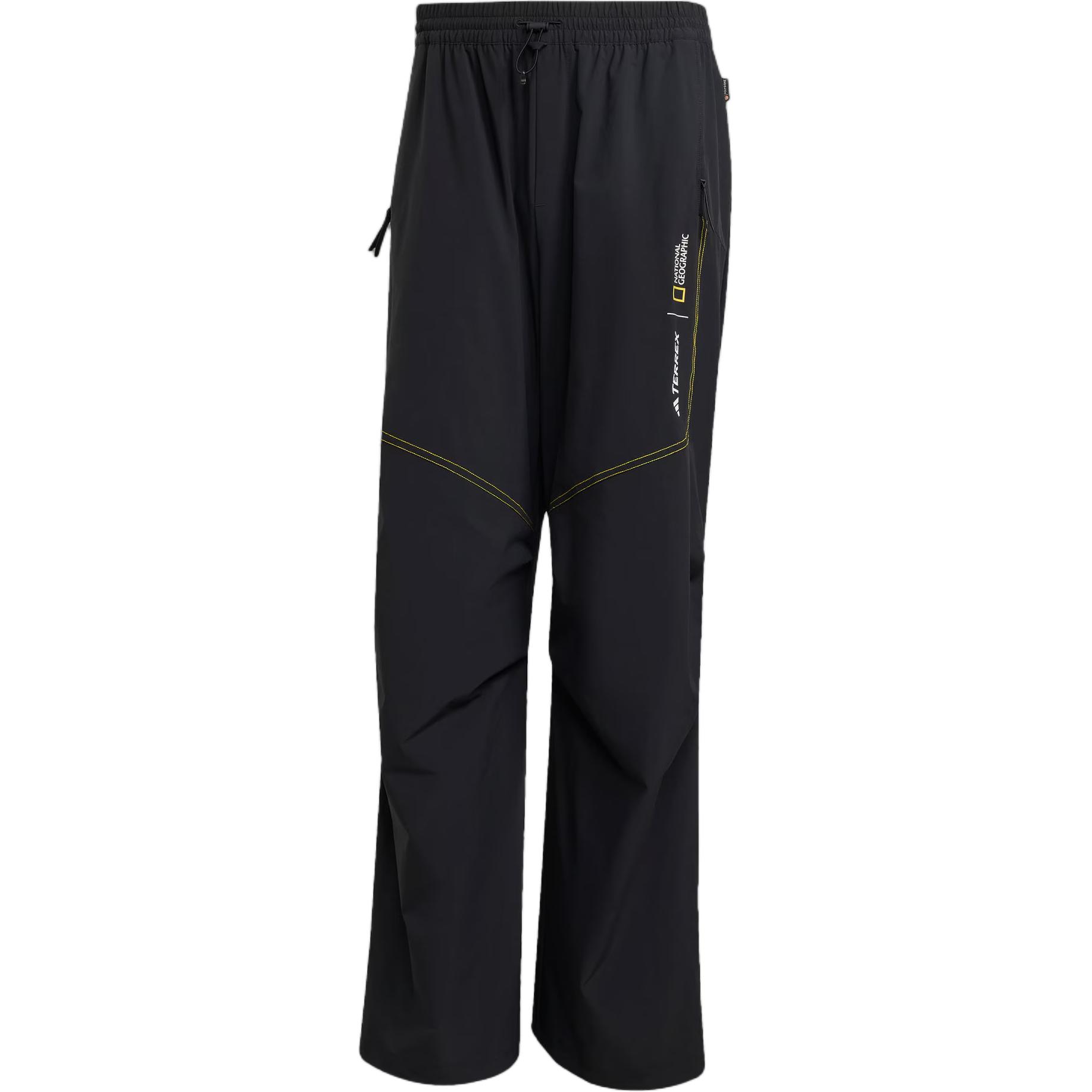 Adidas x National Geographic Aeroready Woven Outdoor Pants Men Black UPF100+ Breathable Quick-Dry KA3278 M