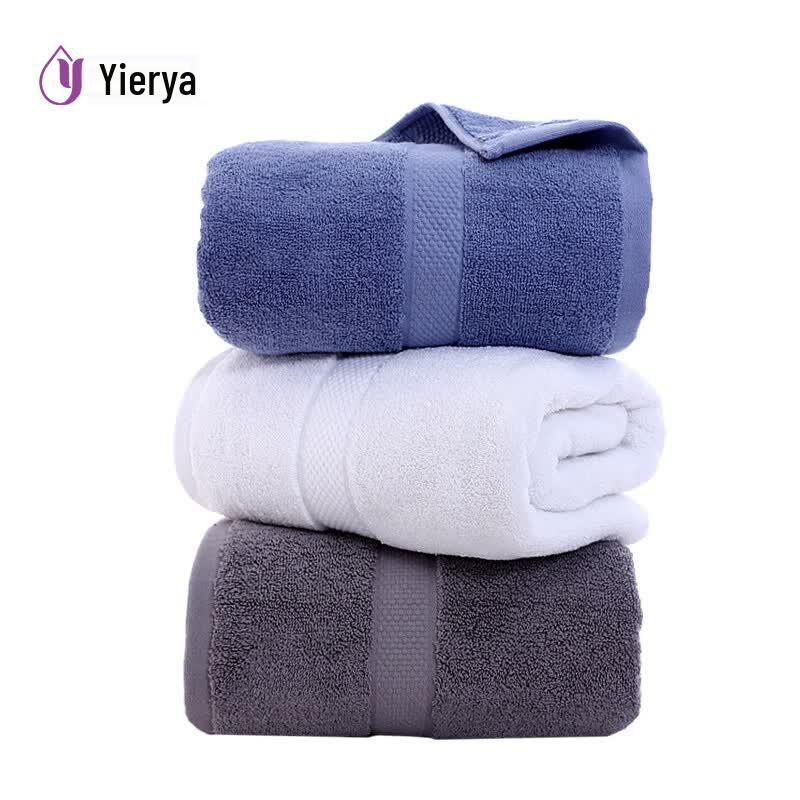 YIERYA Pure Cotton Absorbent Bath Towel 800g чистый белый