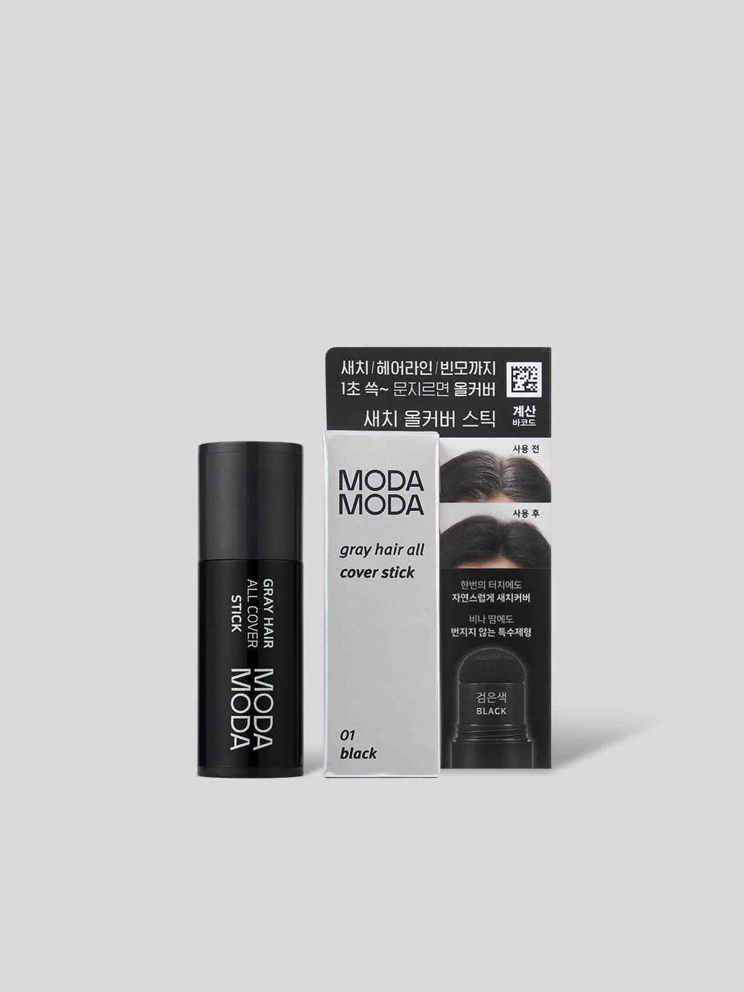 Modamoda Gray Hair Root Cover Stick - Black 1ea