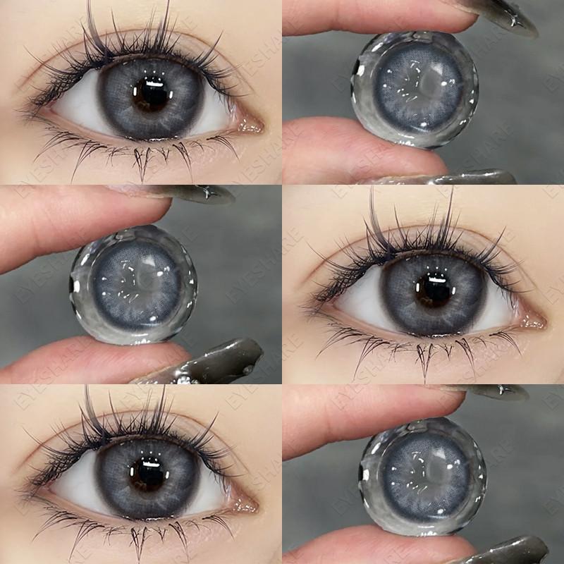 EYESHARE Natural Brown Contact Lenses for Eyes 1 Pair Gray Pupils Korean Soft Lenses New ALASKA Series Lens Contacts