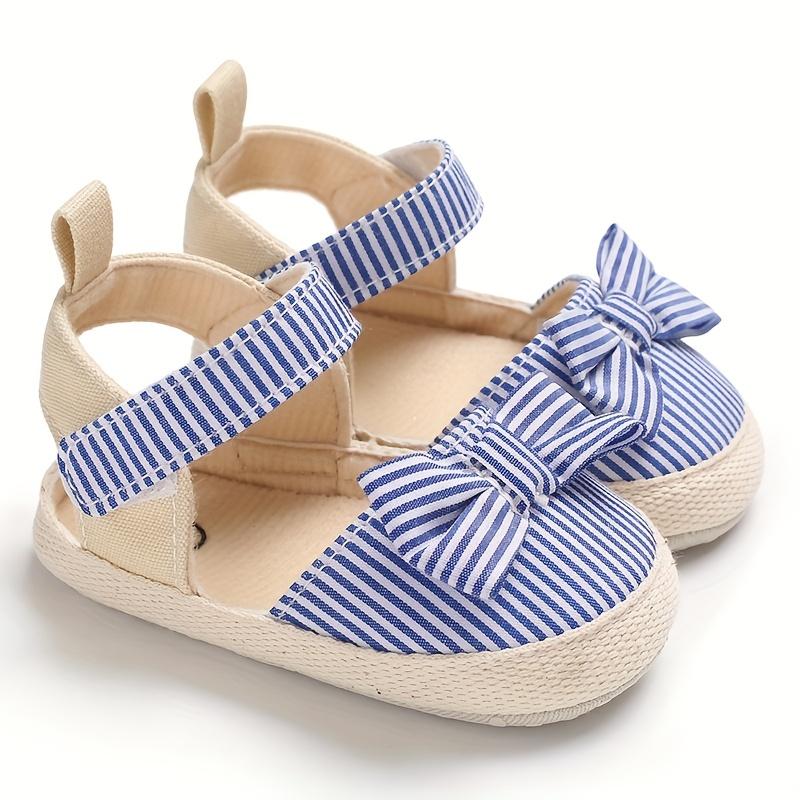Adorable Baby Girl's Princess Sandals with Bowknot - Non-Slip, Breathable Fabric for Spring/Summer Casual Wear