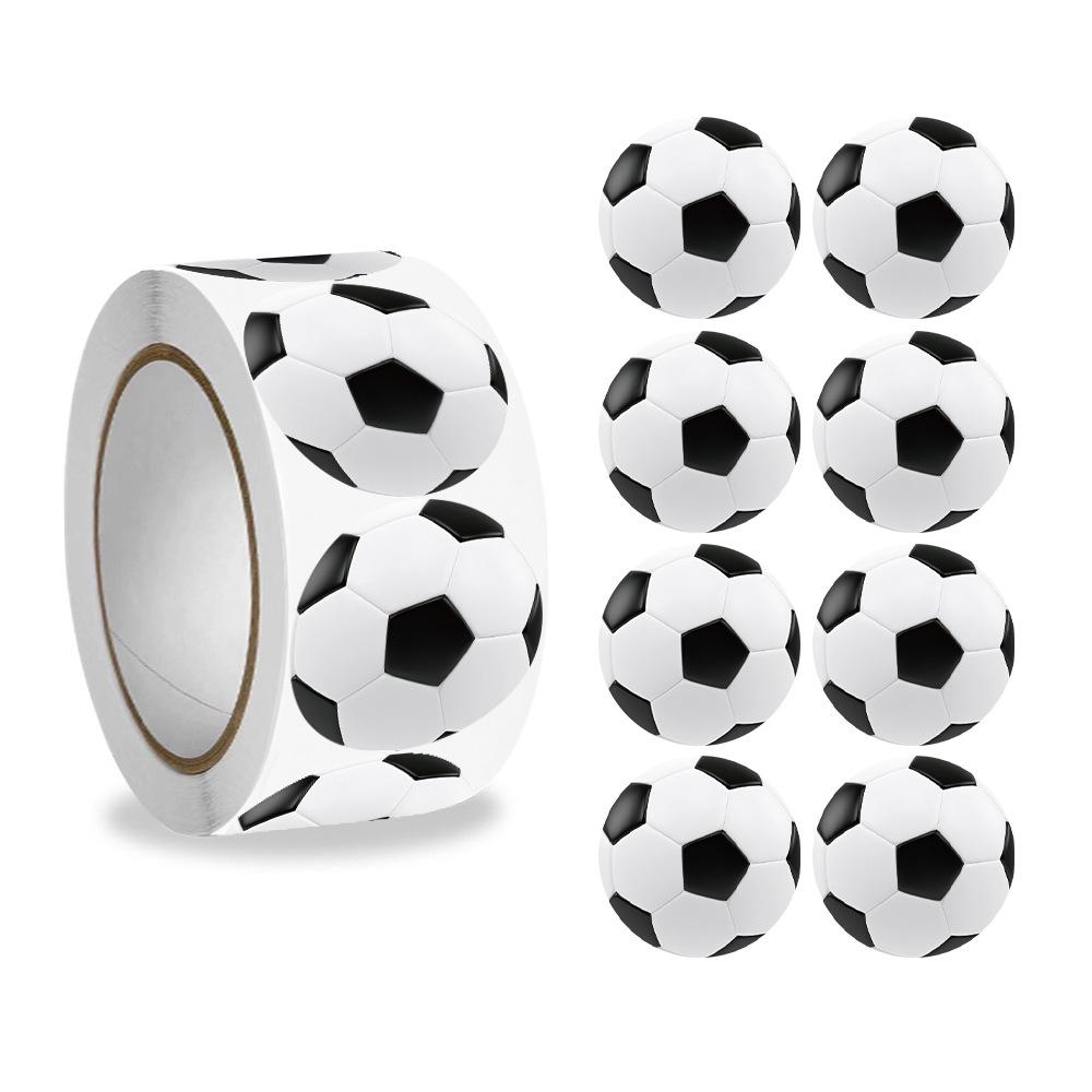 1000 Stickers/piece, 1 Inch, Football, Basketball, Ball Games, School Reward Label Stickers, Sports Party Decoration Stickers, Sports Theme Stickers