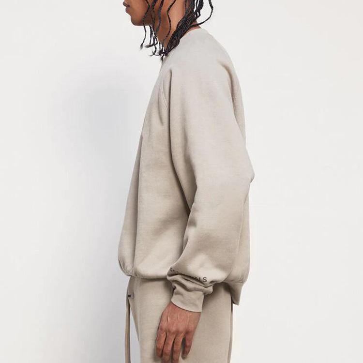Fear of God Essentials Fleece Crew Neck Sweatshirt FW20 Unisex Tops Tan FOG-FW20-311
