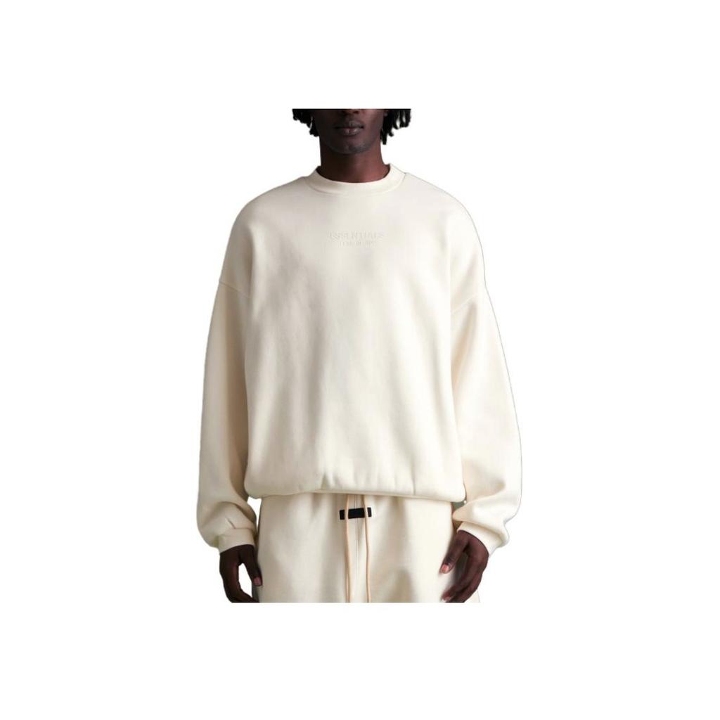 Fear of God Essentials Rundhals-Sweatshirt Cloud Dancer Herren Oberteile Creme 192BT232041F
