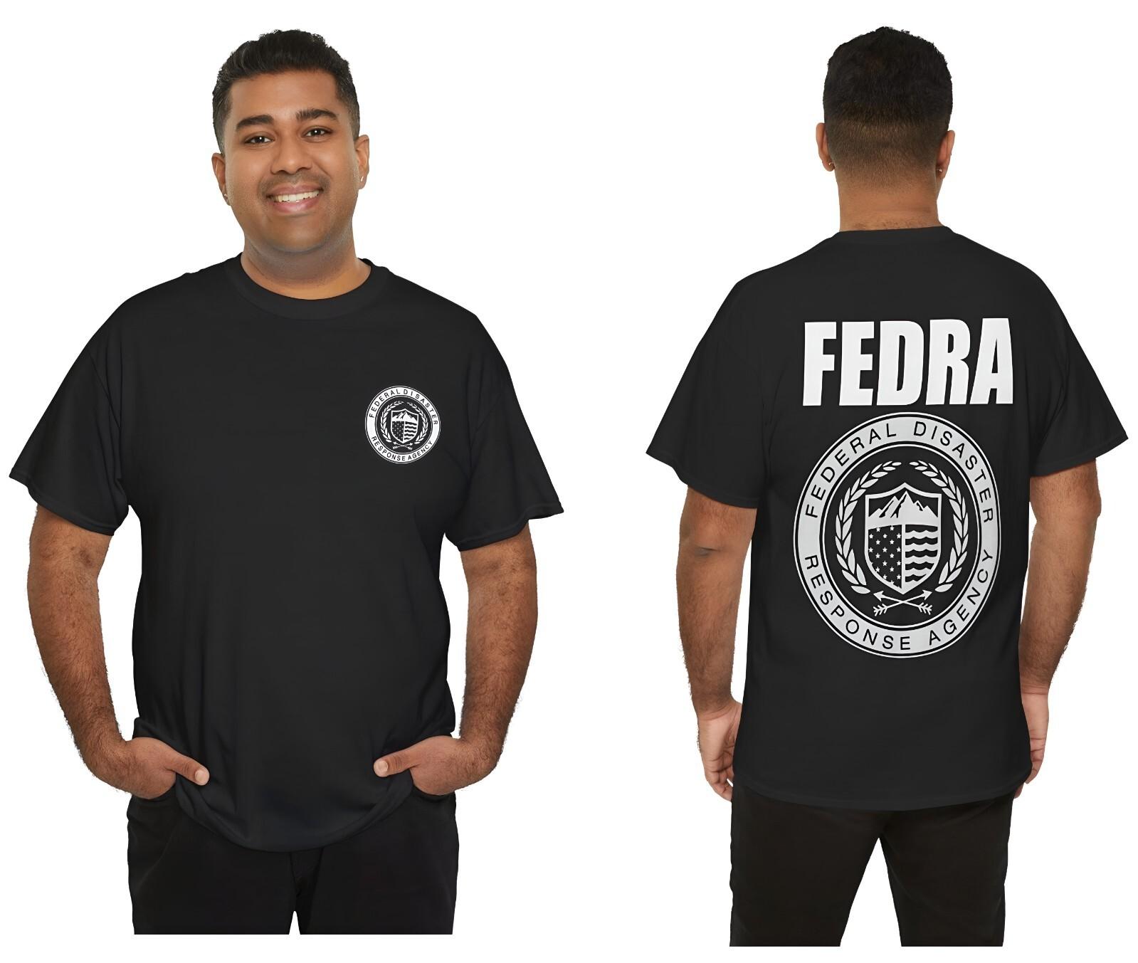 The Last of Us FEDRA Logo T-Shirt Mens Womens Tees Top Sci-Fi Cordyceps Federal Disaster Response 3XL