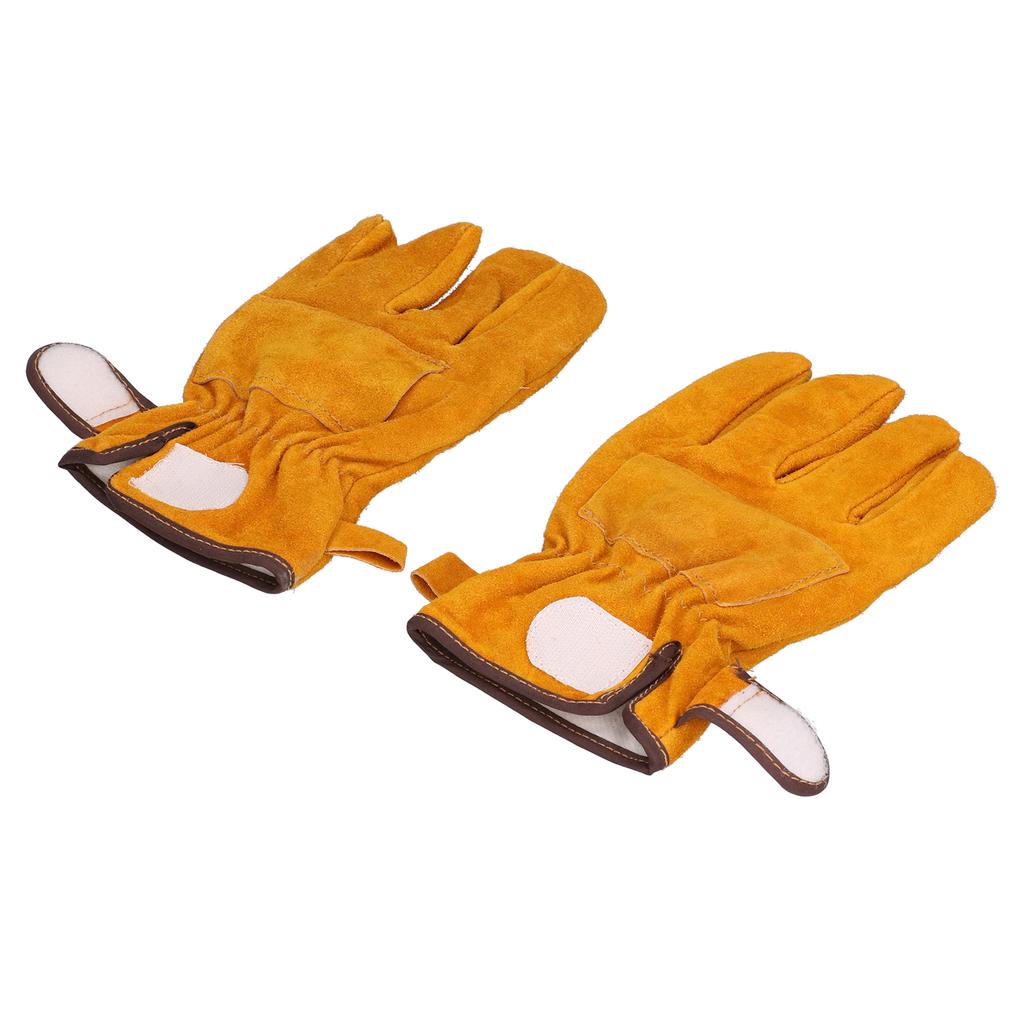 AntiScald Gloves High Temperature and Fire Resistance Protective Gloves for Camping Barbecue(Yellow