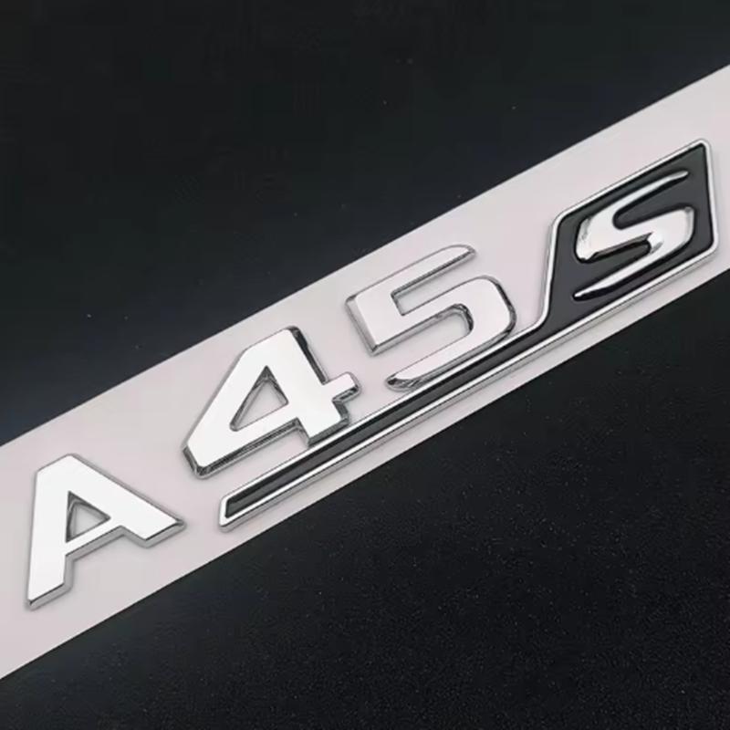 3D A45S TURBO 4MATIC Logo Emblem Letters Turbo Badge Car Sticker