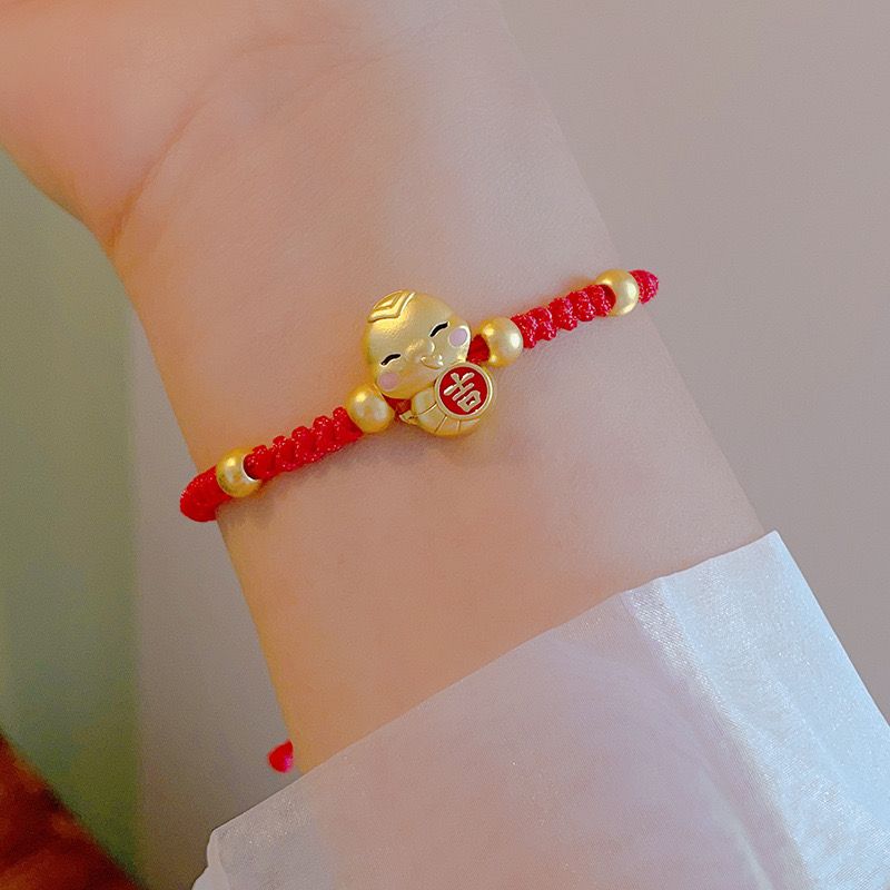 

Год Змеи Животный Год Змея Красная Веревочка Браслет Женский Детский Ремешок для Ношения Браслет для Подруг Удача Привлечение Богатства и Сокровищ Украшение для Руки [Children s Edition] #3: Daji Red Rope Bracelet