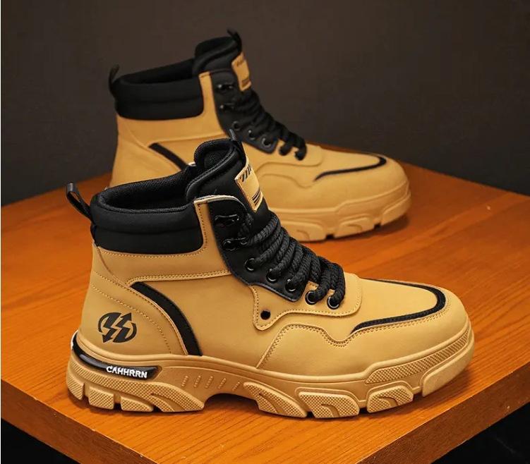 

High-top Martin boots men s shoes spring 2025 new tooling shoes men s Korean version versatile British style retro platform short boots 38