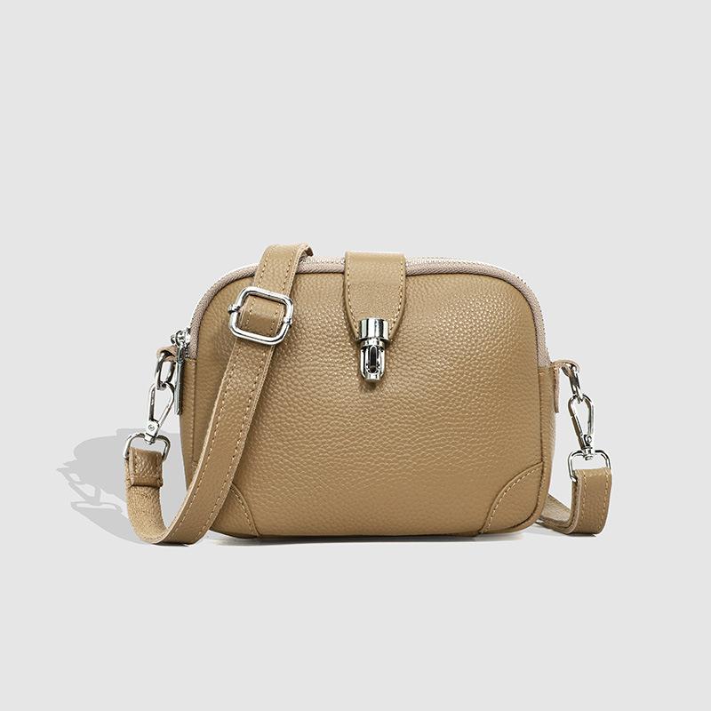 Leather Bag Women's Black Genuine Leather Shoulder Crossbody Bag For Flap Bags Fashion Handbags Luxury Designer Cowhide Messenger Sac