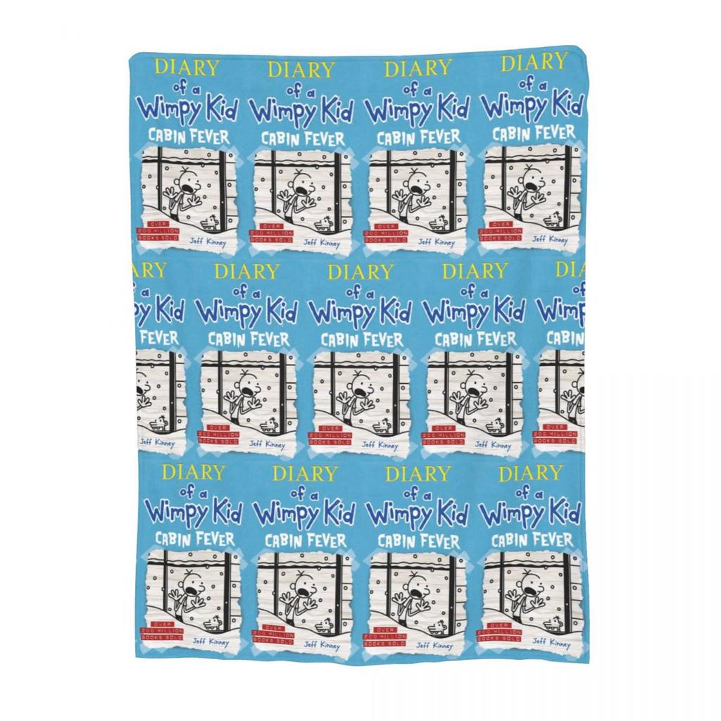 WIMPY KID I READ Blanket Soft Warm Flannel Throw Blanket Bedspread for Bed Living room Picnic Travel Home Sofa