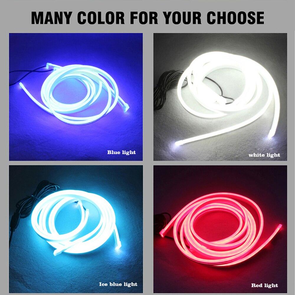 Car Universal Engine Hood Guide Decorative Light Bar 150cm Flexible DRL LED Strip Daytime Running Light Waterproof LED