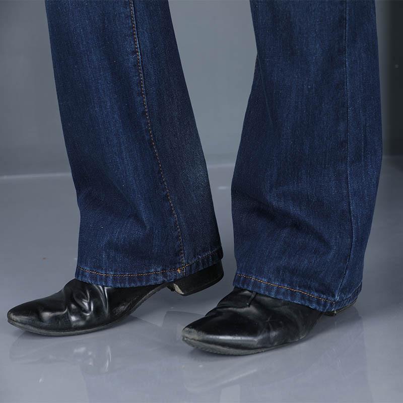 Men's Bell Bottom Wide Leg Jeans Pants