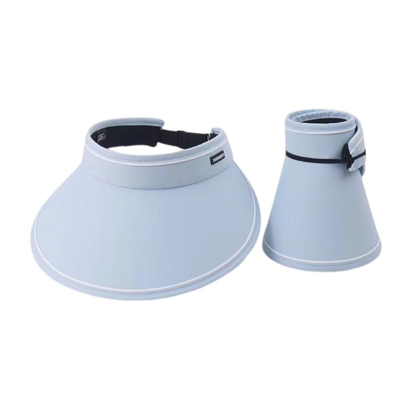 Outdoor Sun Protective Hat for Women Breathable Hollow Top Design Wide Brims Hat for Various Activity Fishing Cycling