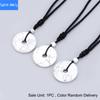 Natural crystal stone safety buckle pendant 30mm donut braided necklace fashion accessories