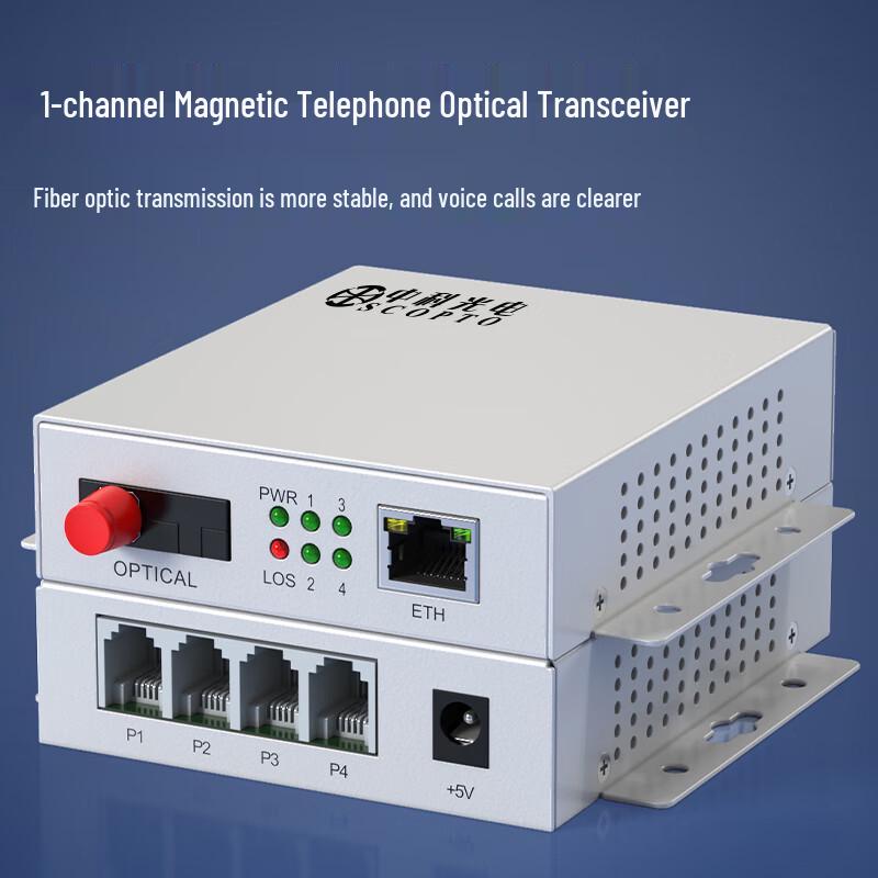Zhongke Optoelectronics Magneto Telephone Fiber Optic Transceiver