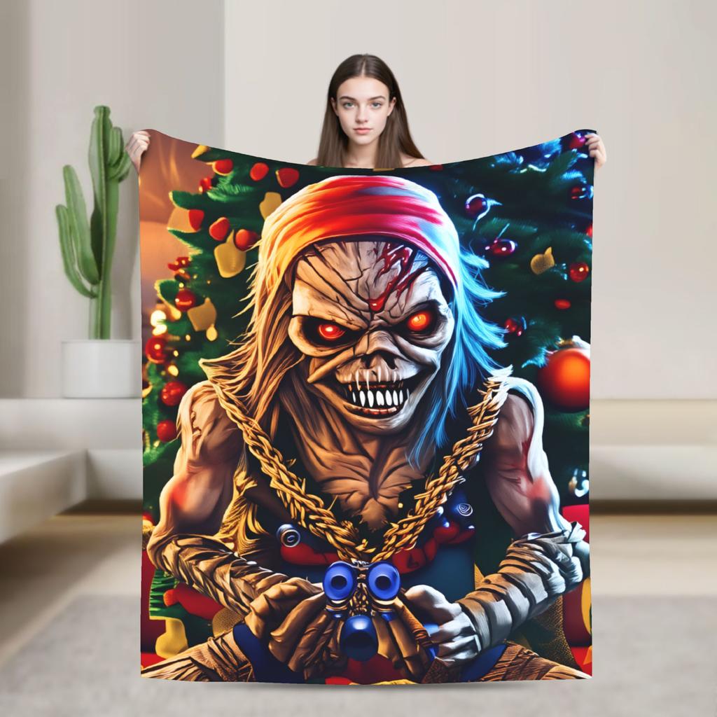 Band I-Iron M-Maidens Tour 2025  Blanket  Travel Flannel Throw Blanket For Living Room Warm Soft Quality Bedspread Gift Idea