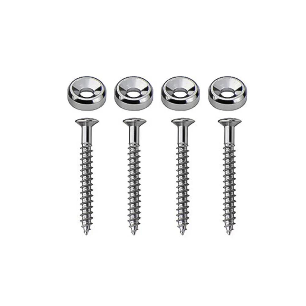 4Pcs Electric Guitar Neck Mounting Ferrules/bushings And Screws Guitar Accesories