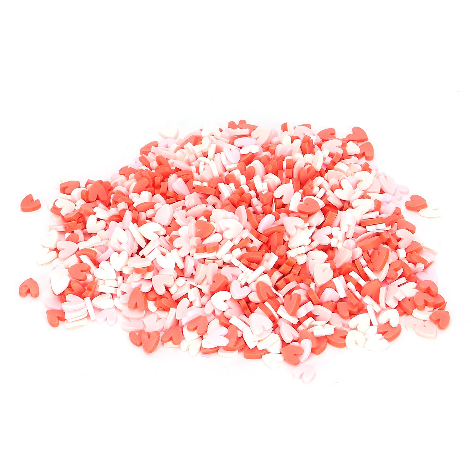 

Пакет 30 г Глиняные слайсы в форме сердца Цветные художественные поделки для ручного изготовления, украшения для ногтей