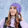 Winter Warm Hat Women's Big Head Hat Outdoor Coldproof Ear Protection Knitted Wool Hat