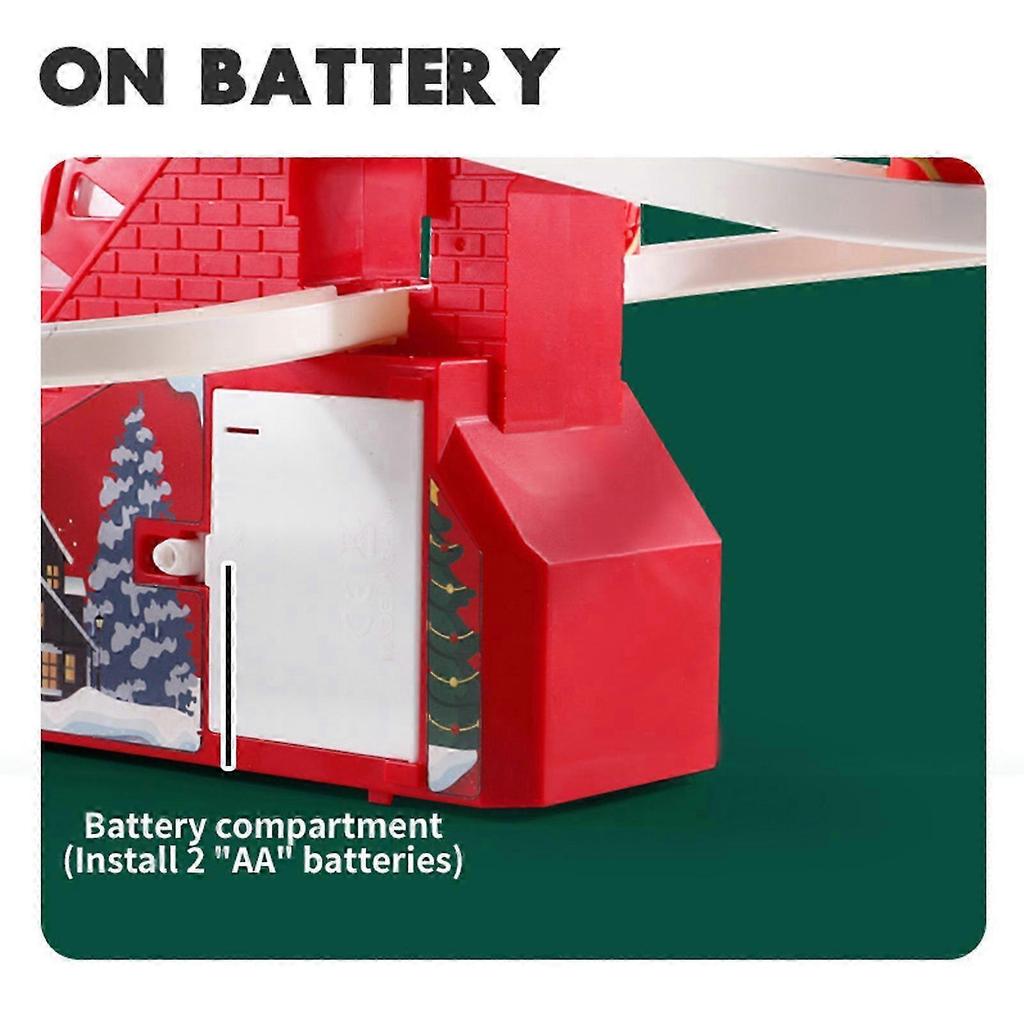 2026 Santa Climbing Toy for Automatic Stairs - Battery Operated, Lights