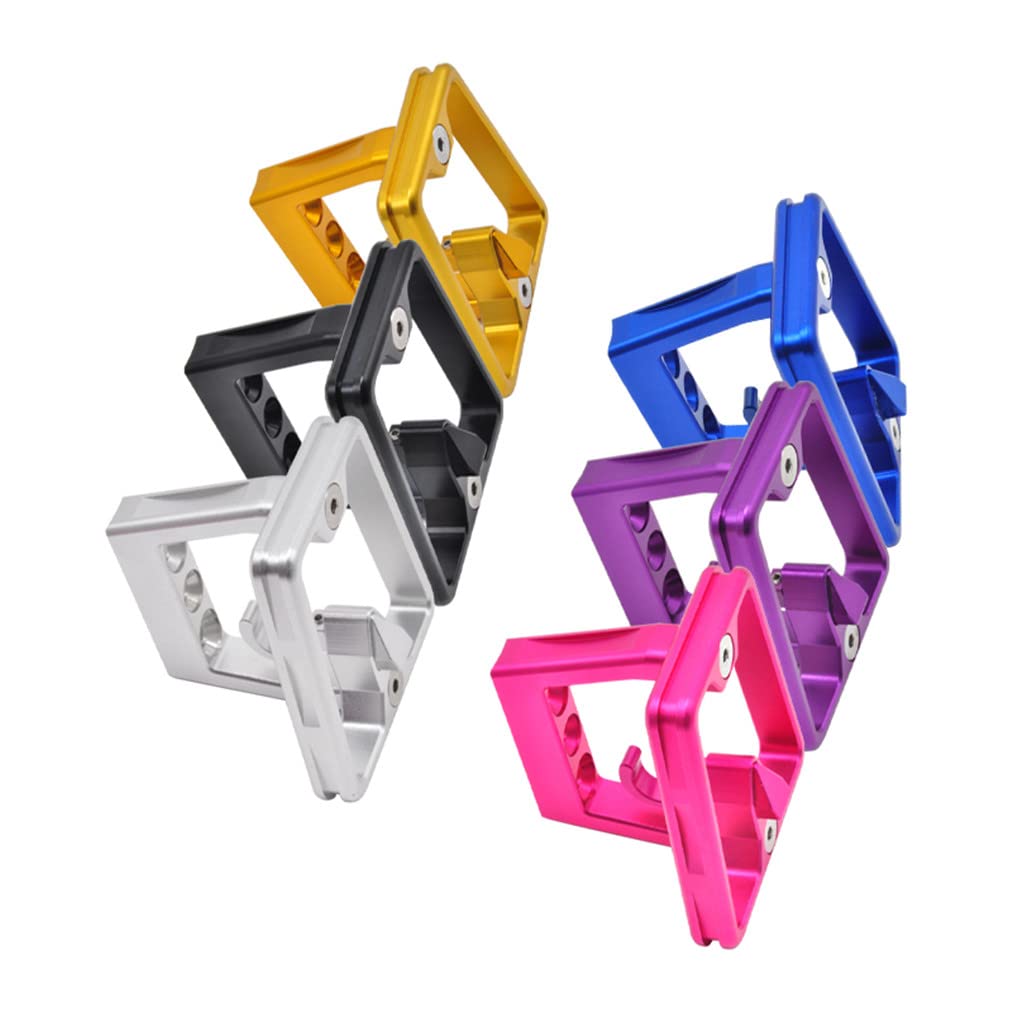 Litepro Folding Bicycle Split Pig Nose Pad, Aluminum Alloy 3-Hole Front Shelf, Front Bracket for Brompton (Silver)