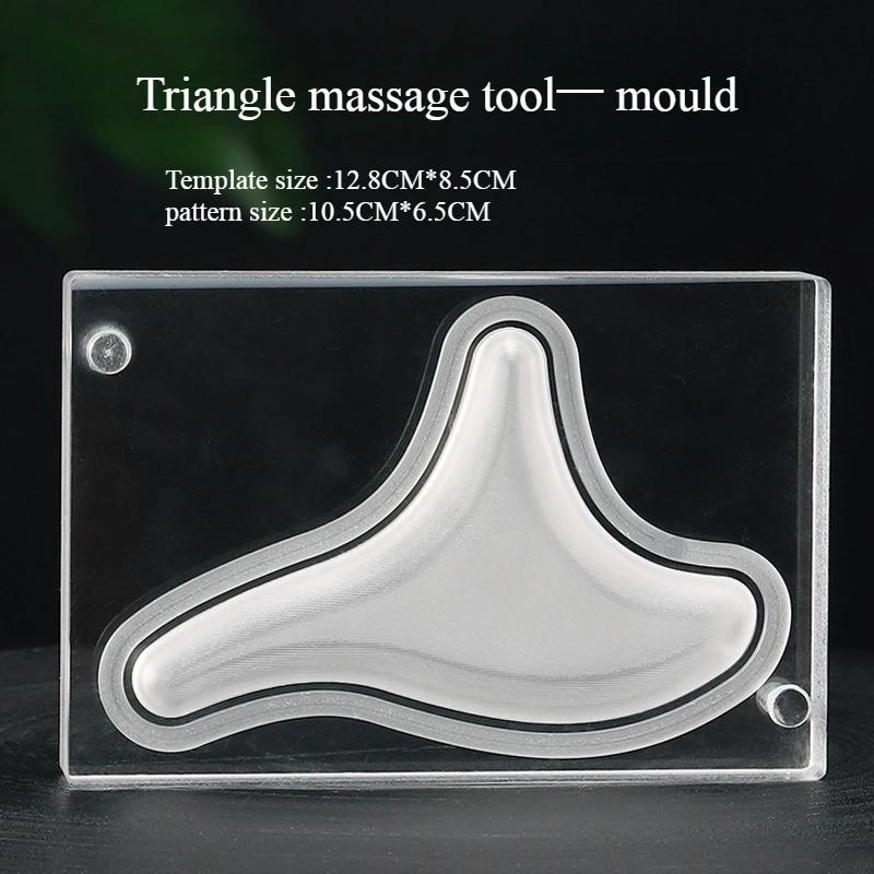 

Acrylic Incense Comb Mold/ Double-sided Cat Auspicious Clouds Retro Pattern Comb Mold Gua Sha Tool Manual Incense Making Mould triangle