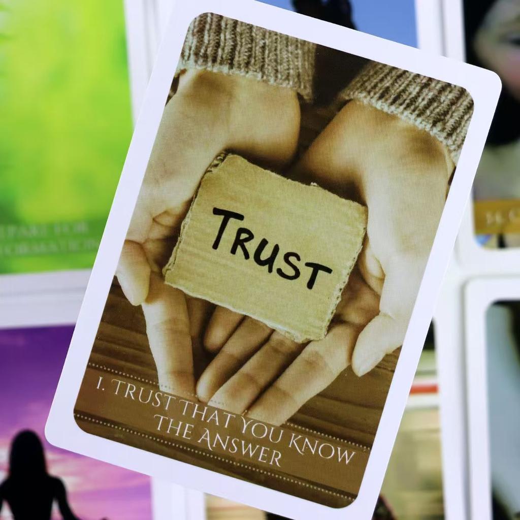 Spør Din Sjel Meldingskort Orakelkortstokk 10,4*7,3cm Meldinger Fra Universet | 48 stk Høyere Selv Meldingskort