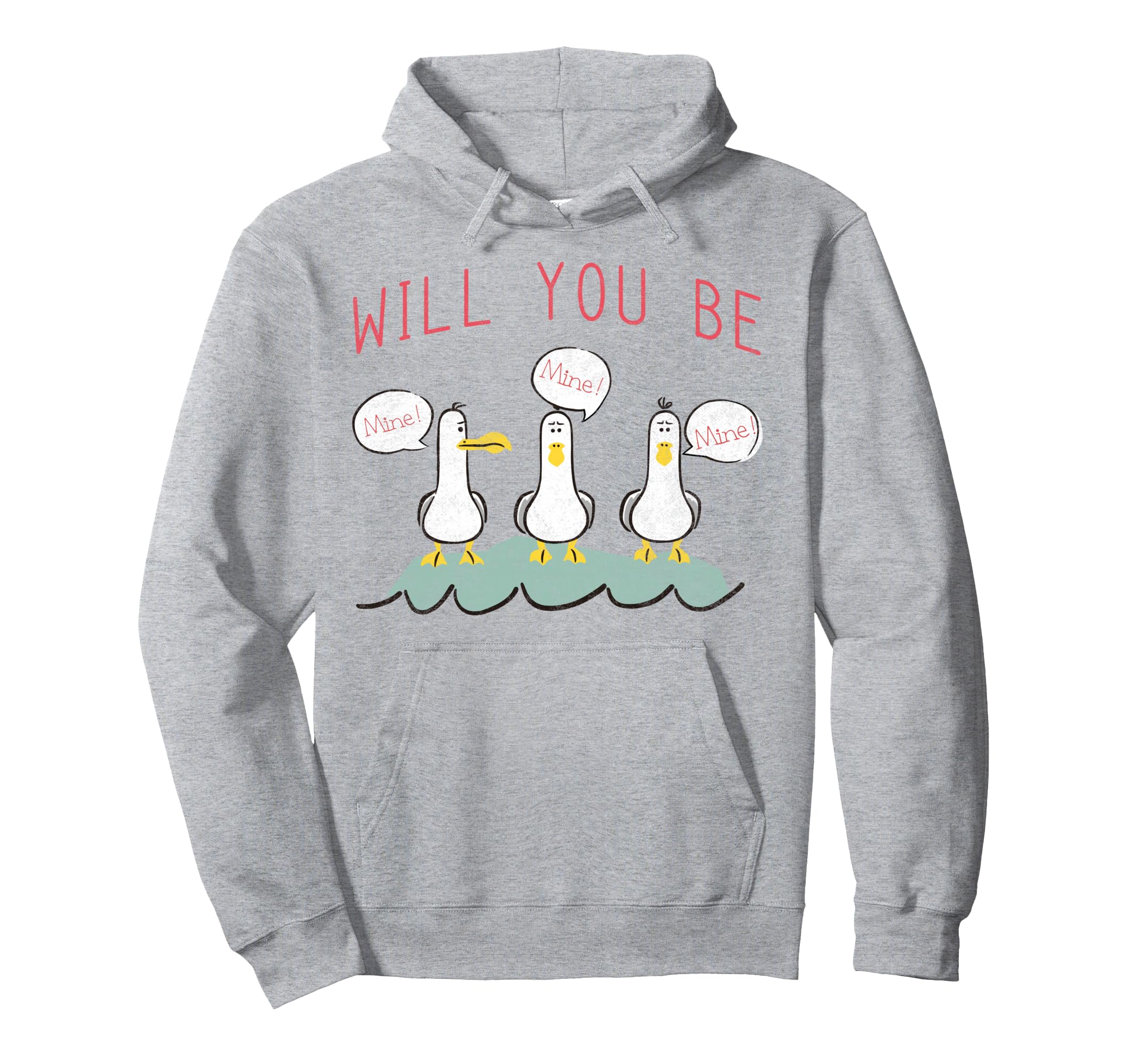 Disney Pixar Finding Nemo Valentine s Day Seagull Be Mine Hoodie