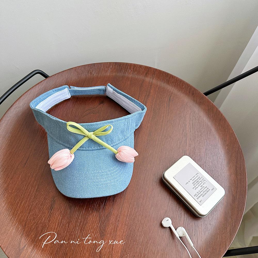 

2025 summer travel big eaves foldable beach sun hat hemming empty top straw hat sun protection sun hat One size fits all