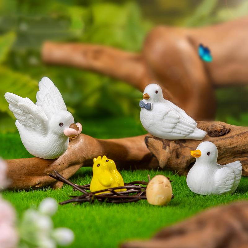 Cute Cartoon Little Bird Micro Landscape Ornaments Creative DIY Home Decorations Accessories Kawaii Desktop Decoration Gifts
