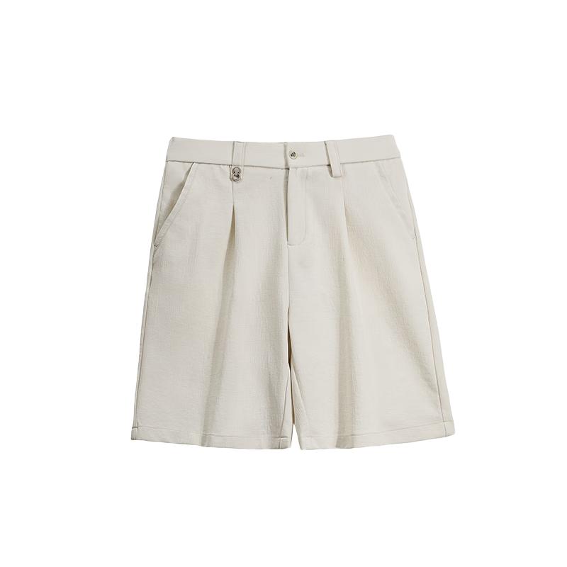 HAUT TON Men's Cooling Bamboo Texture Casual Shorts