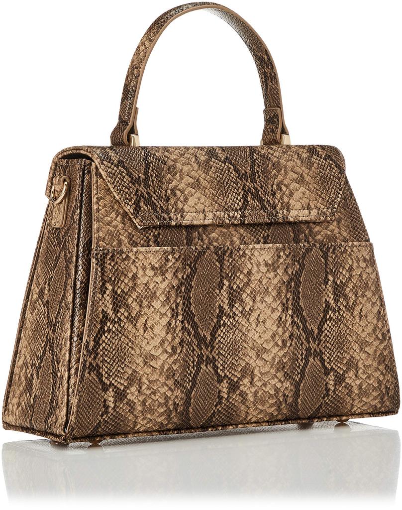 Lily Brown Trapezoid Handbag LWGB211313 BEG Women's