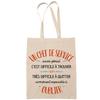Tote Bag - PLANETEE - Tote Bag - Fairtrade Cotton - Printed In France - « A Chef Also Great » Pattern