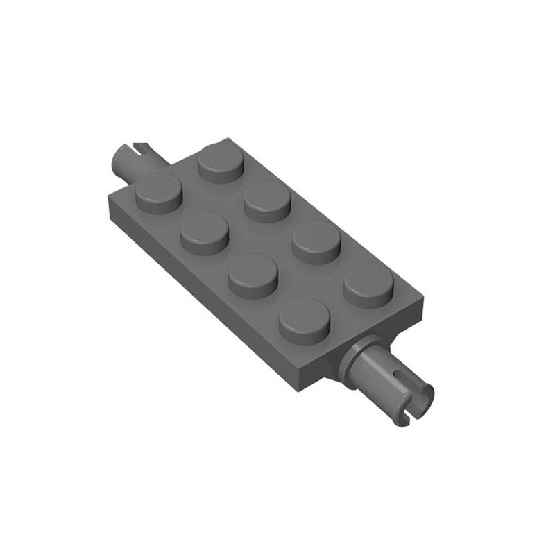 

50pcs MOC Parts 30157 Plate Modified 2 x 4 with Pins Compatible DIY Assmble Building Blocks Particle Kid Puzzle Brain Toy Gift 50pcs темно-серого