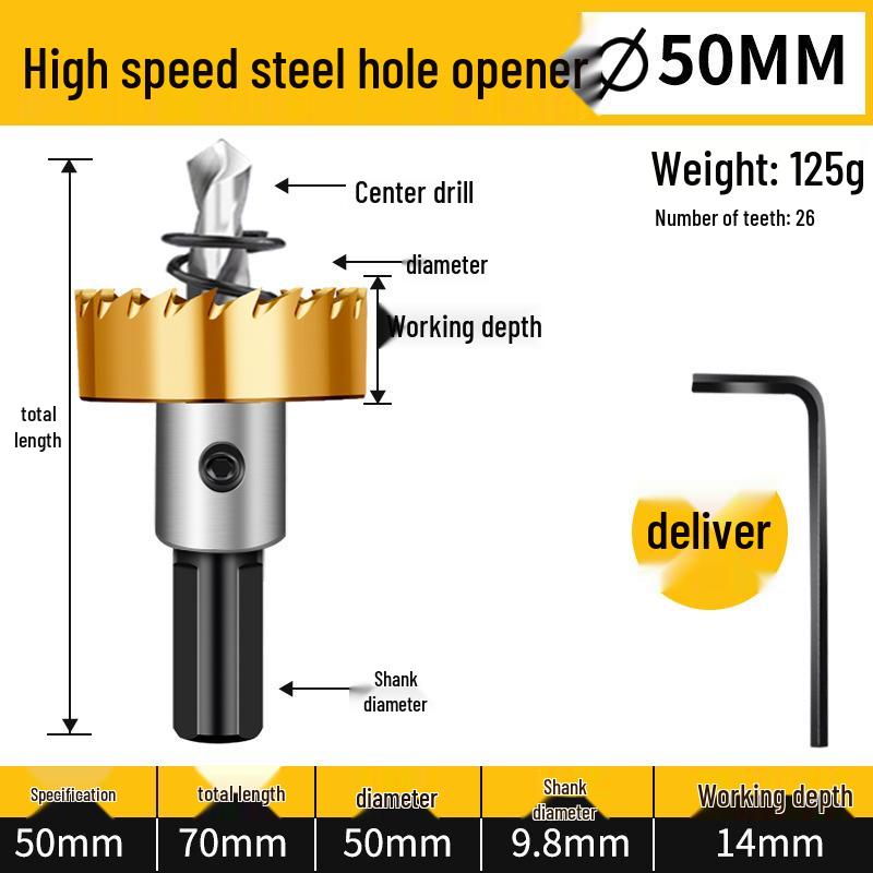 Hochgeschwindigkeits-Lochsäge aus Edelstahl & Metall-Aufbohrbohrer