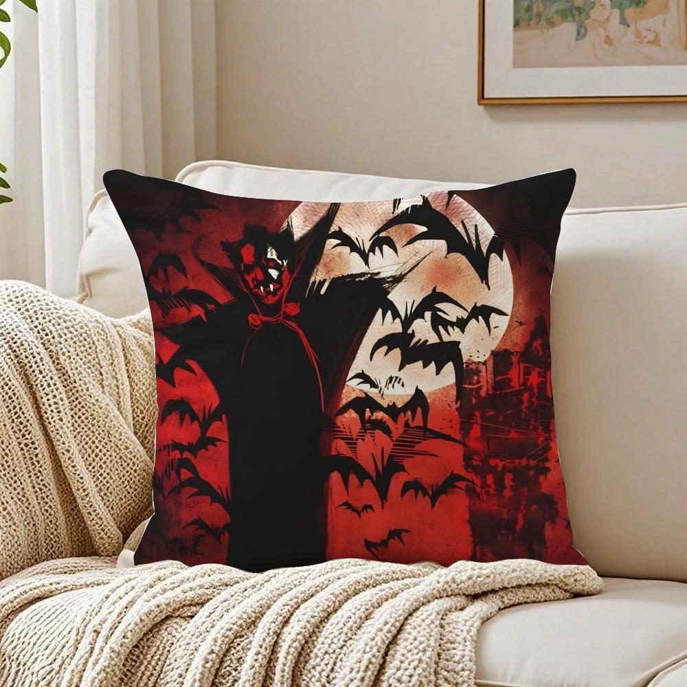 Federa per Cuscino D-Dracula Vampiro Oscuro Federa per Cuscino Anti-Acari Decorazione Divano Soggiorno Cuscino Stanza
