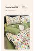 High-Value Cute Pom-Pom Bed Cover Set - Double-Layer Gauze Duvet & Sheets for Single Dormitory, 3-Piece Set